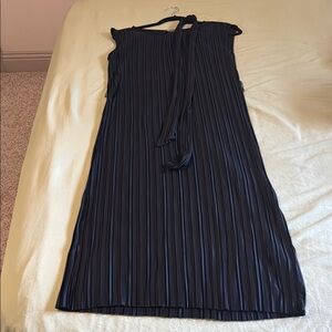 Elegant Black Pleated Dress